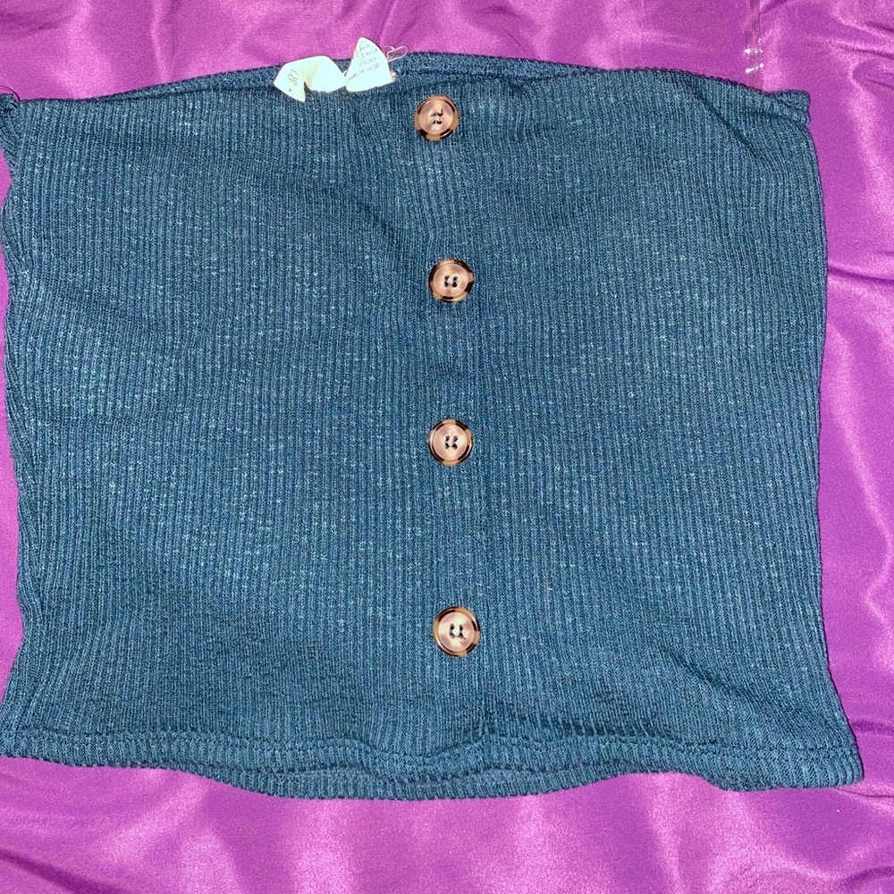 💛Dark Teal Tube Top